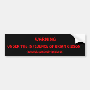 VARNA UNDER PÅVERKAN AV BRIAN GIBSON, f… Bildekal
