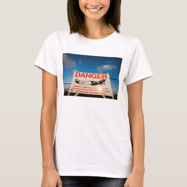 Varna underteckna nära flygplats för St. Maarten, Tee Shirt (Framsida)