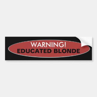 Varnande bildad blond bildekal