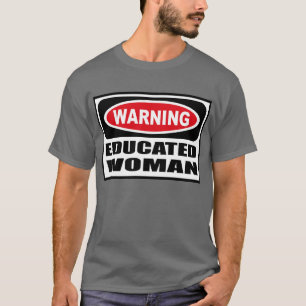 Varnande BILDAD KVINNAmanar mörka T-tröja T-shirt