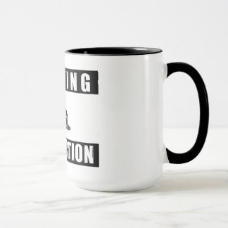 varnande dj i handling kuper muggen som djing mugg