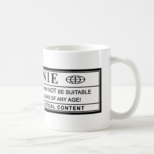 Varnande etikett för Bernie slipmaskiner Kaffemugg (Höger)