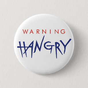 Varnande Hangry emblem Knapp