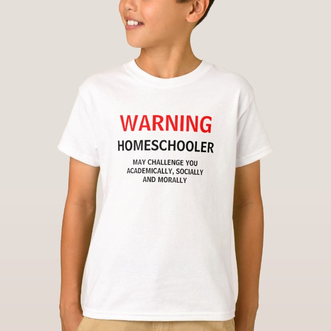 VARNANDE HOMESCHOOLER-UTSLAGSPLATS TEE (Framsida)