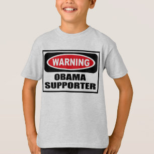 Varnande T-tröja för OBAMA SUPPORTERbarn Tröja