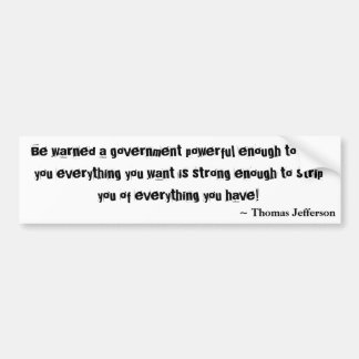 Varnas ett regerings- kraftigt nog som ska ges… bildekal