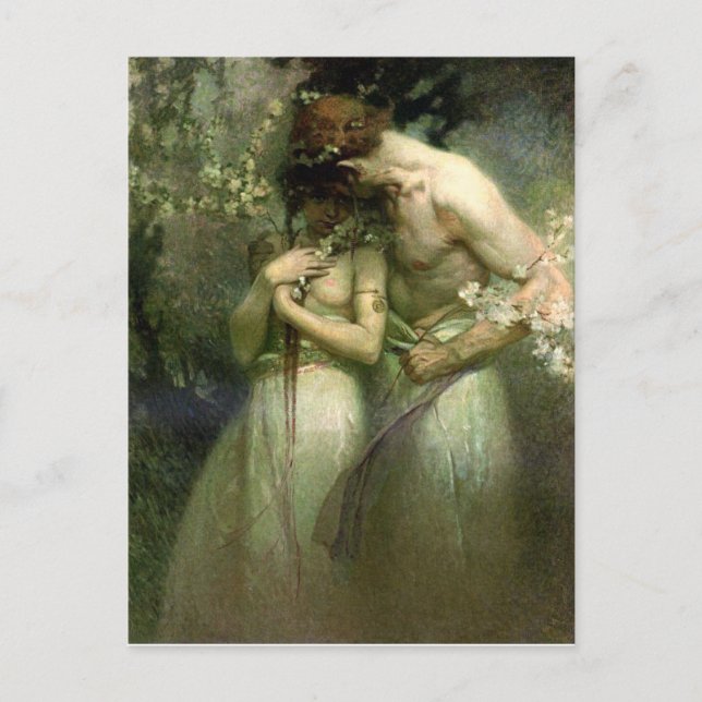 Vårnatt - vykort (Framsida)