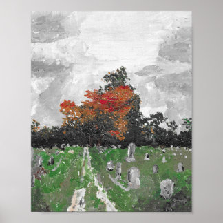 Varney Cemetery, Brunswick Maine, Skriv ut Poster