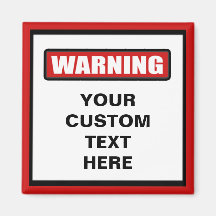 Varning Anpassningsbar Magnet