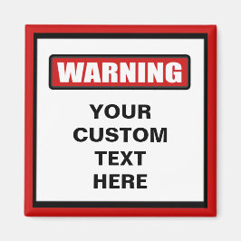 Varning Anpassningsbar Magnet