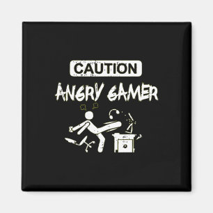 Varning Arg Gamer-datorns fantastiska videospelsgå Magnet
