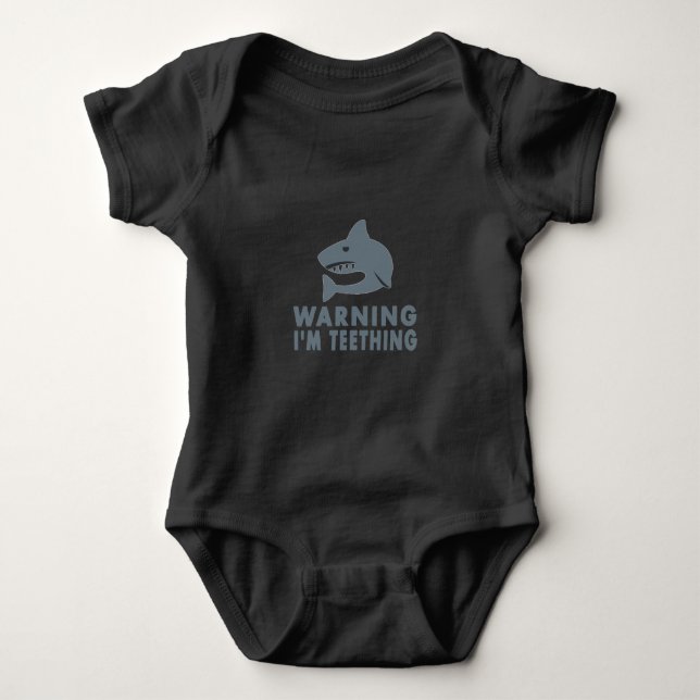  Varning att jag är teething T Shirt (Framsida)
