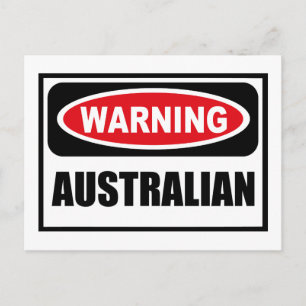 Varning AUSTRALIAN-vykort Vykort