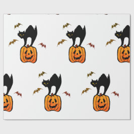 VARNING AV PAPPER SKARDY CAT MED PUMPKIN OCH FLADD PRESENTPAPPER