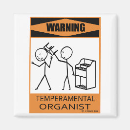Varning av TemperPrincip-organism Magnet