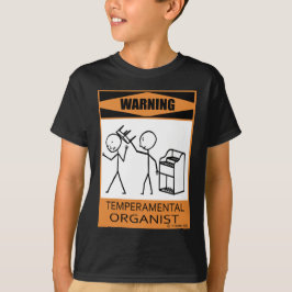 Varning av TemperPrincip-organism T-shirt