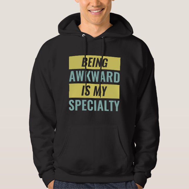 Varning Awkward Hoodie (Framsida)