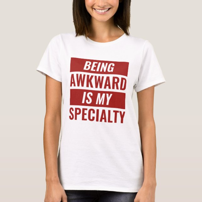 Varning Awkward T Shirt (Framsida)