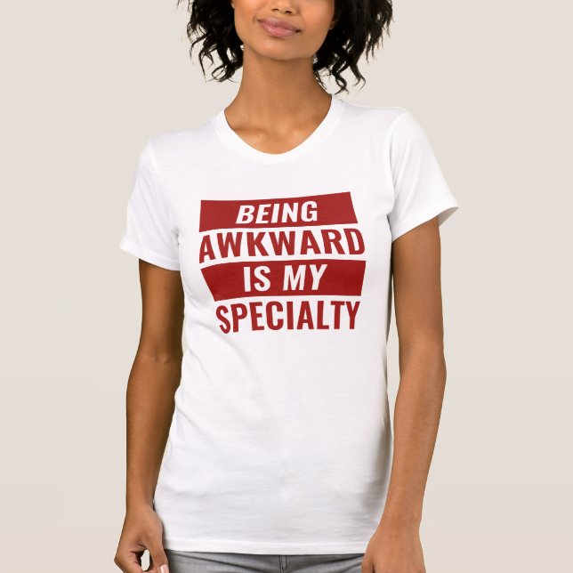 Varning Awkward T Shirt (Framsida)
