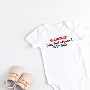 Varning: Baby-bränsle - Fortsätt med Mjölk T Shirt