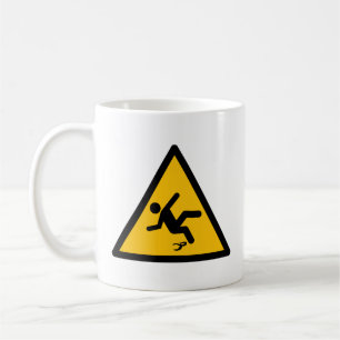Varning Banana Peel Slippery Coffee Mugg