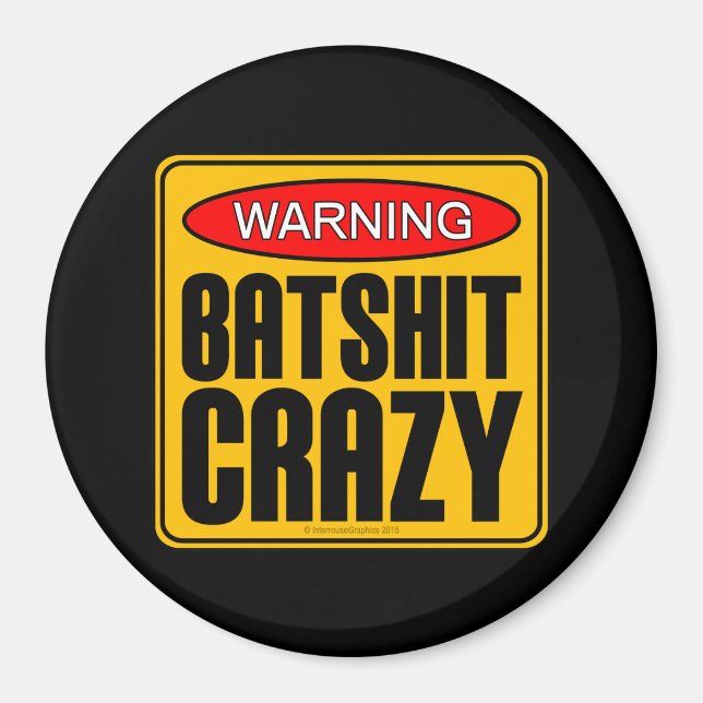 VARNING! Batskij Crazy Magnet (Framsidan)