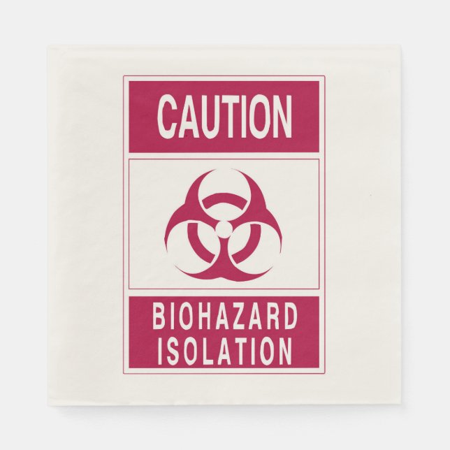 Varning Biofara Pappersservett (Framsidan)