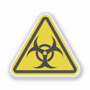 Varning Biohazard -tecken Klistermärken