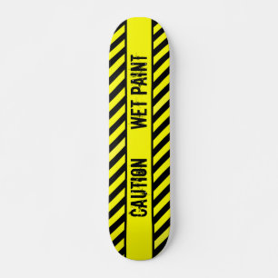 VARNING - BLÖT PAINT SKATEBOARD BRÄDA 20,5 CM