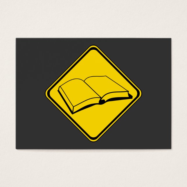 Varning! Bokar Ahead! Visitkort (Framsidan)