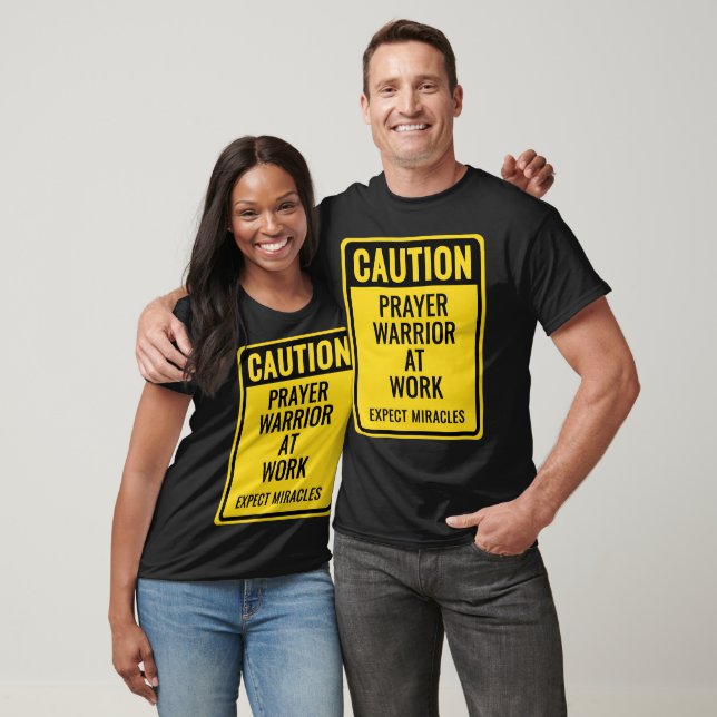 VARNING Bönskrigare Mirakel OSHA Rolig T Shirt (Unisex)