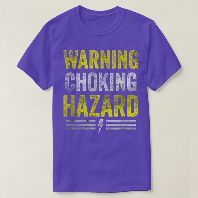 Varning Choking  Dirny Mind Naughty M T Shirt (Design framsida)