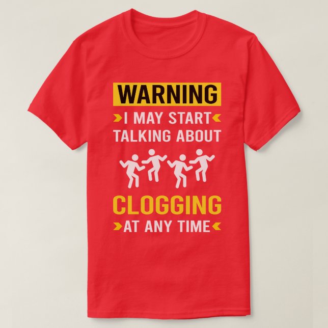 Varning Clogg Dance Clogger T Shirt (Design framsida)