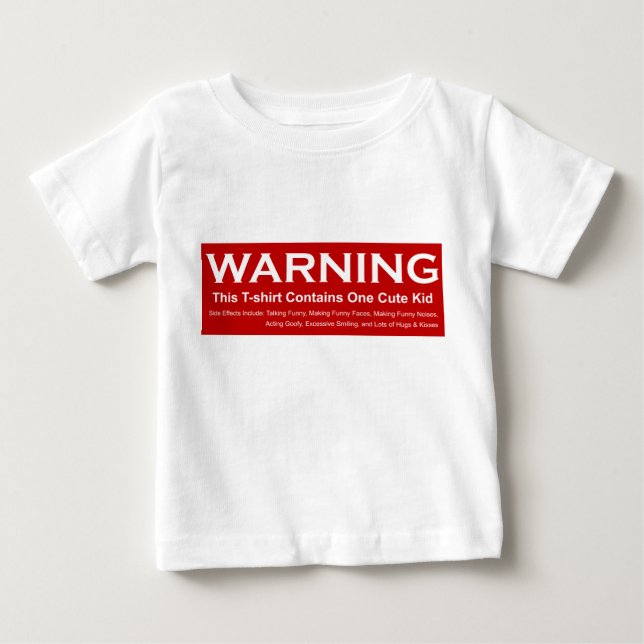 Varning Cute Kid T-shirt (Framsida)