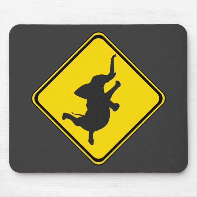 Varning: Dancing Elephant Xing! Musmatta (Framsidan)