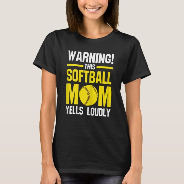 Varning!Den här mjukulan mamma mamma T Shirt (Framsida)