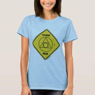 Varning! Den yttre locusen av identitetsinsida T-shirt