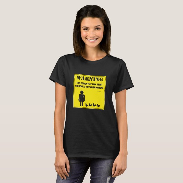 Varning:  Detta personmajsamtal om hönor Tee Shirt (Hel framsida)