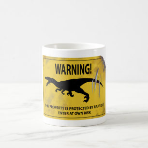 Varning! Egendom skyddas av Raptors Kaffemugg