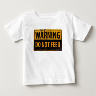 VARNING ej mata - metall varning fara skylt T Shirt