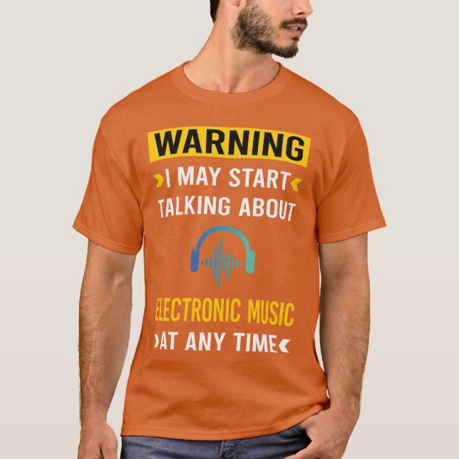 Varning Elektronisk Musik tjej T Shirt (Framsida)