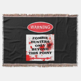 Varning endast Zombie Hunters Mysfilt