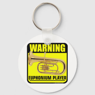 Varning! Euphonium Player Nyckelring