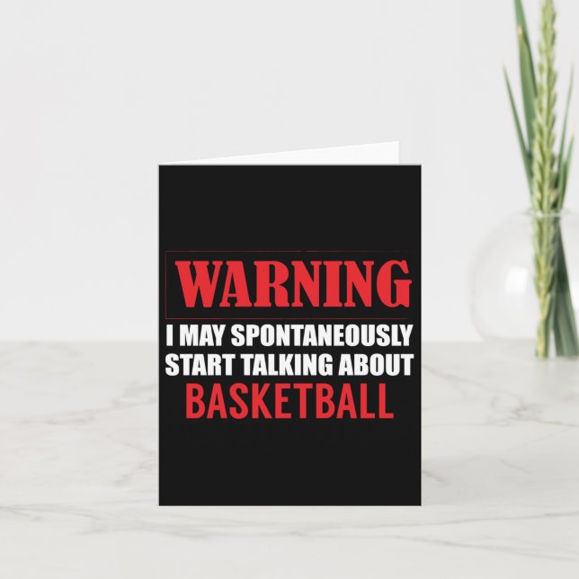 Varning! Får jag spontant prata om basket Kort (Framsida)