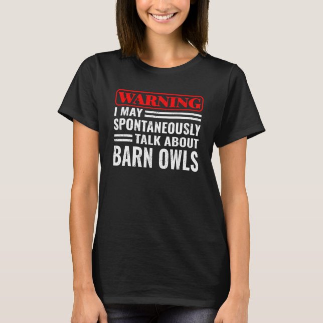 Varning! Får spontant fågelskådare föda ba T Shirt (Framsida)
