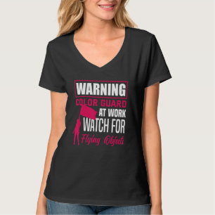 Varning Färgvakt På Jobb  Vintervakt T Shirt