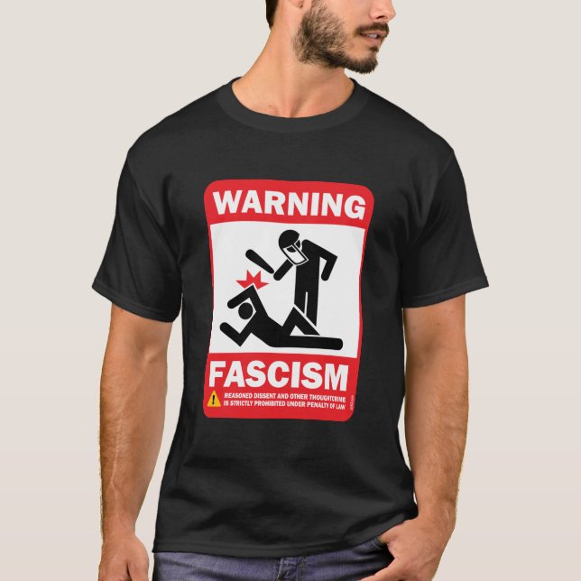 Varning: Fascism Tröja (Framsida)