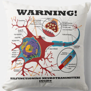 Varning! Felfungerande neurotransmittorer inuti Kudde