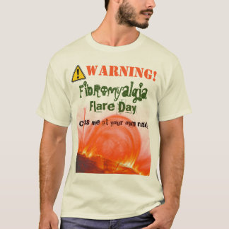 Varning! Fibromyalgiasignalljus! Mer ljus T-tröja Tee Shirt