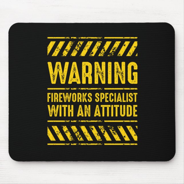 Varning Fireworks Specialist Pyro Pyrotechnic Gift Musmatta (Framsidan)
